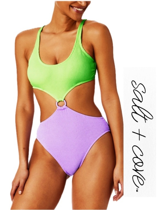 Other - SALT + COVE Colorblocked One-Piece
Monokini Women’s Juniors’ Size XL